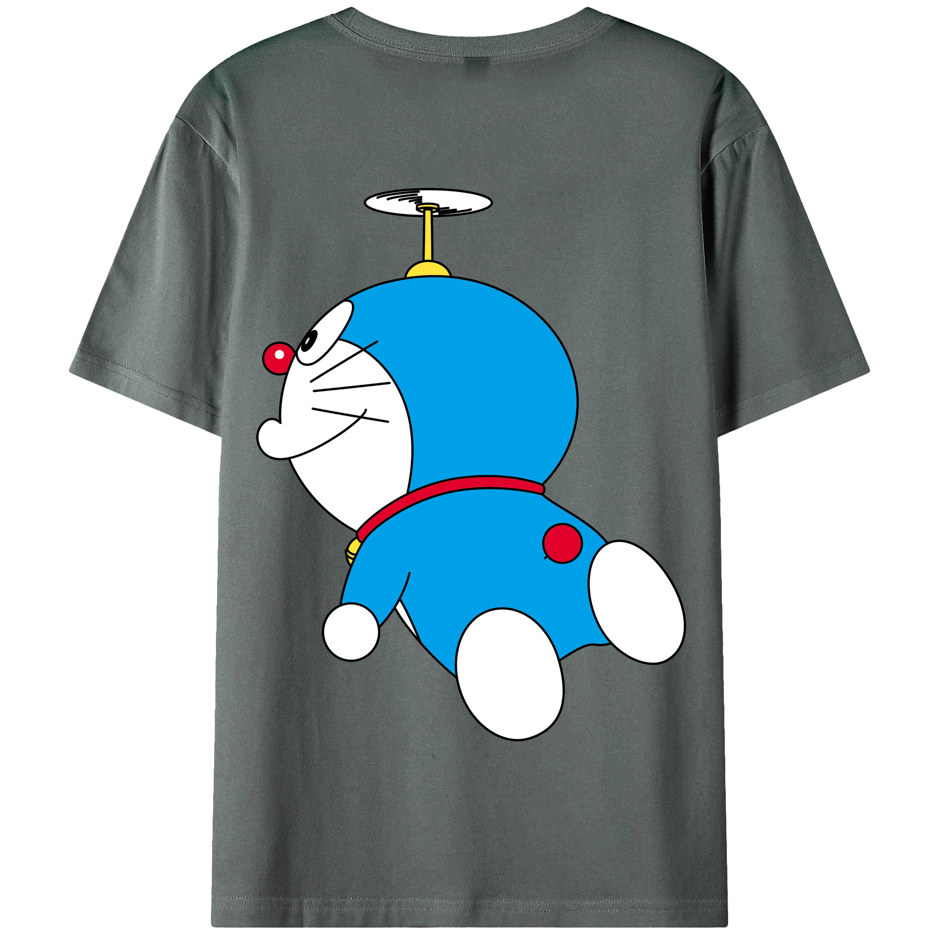 （画像用） ドラえもん Doraemon 綿100％半袖Tシャツ（背面プリント）